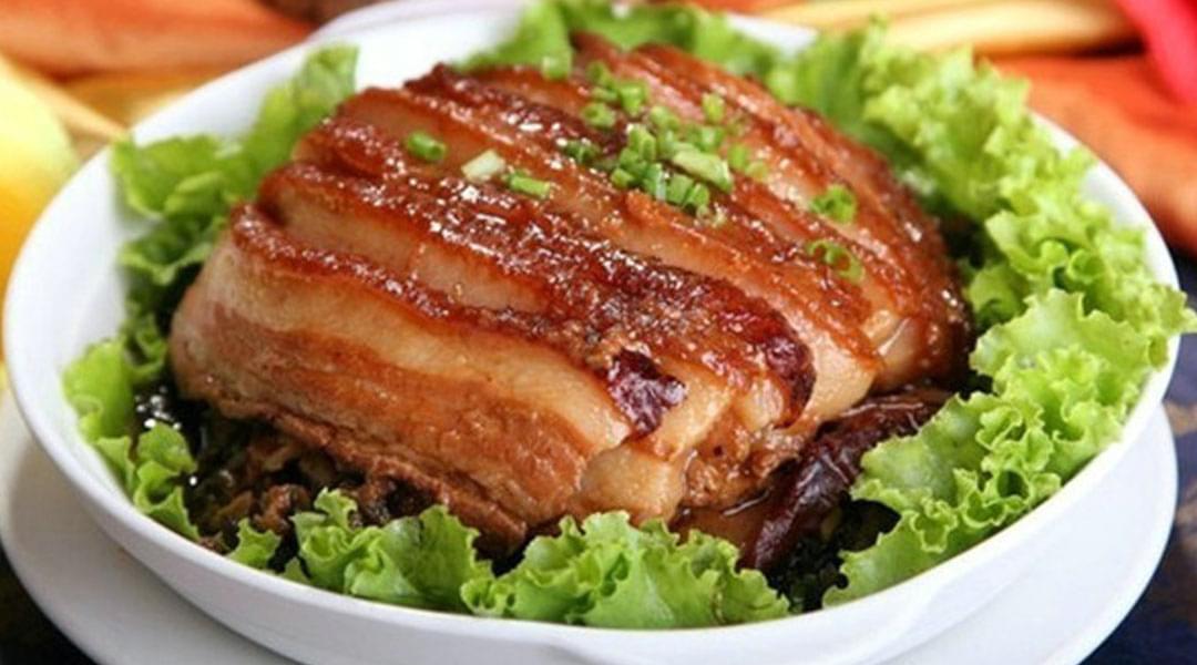 湖南行青青草精品视频青青草成人自拍配套夹层锅生产梅菜扣肉案例